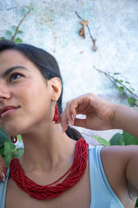 Pendientes Carmín